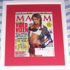 Vanessa Minnillo autograph signed 2005 sexy Maxim magazine cover framed JSA MTV picture