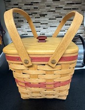 NOS Longaberger 1995 Cranberry Basket Christmas Collection Lid Liner USAi picture
