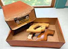 Vintage Hand saw Handles Disston ORIGINAL BOX rare 2 handles MUST SEE hardware picture