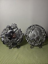 FITZ & FLOYD CAST METAL SILVER 8