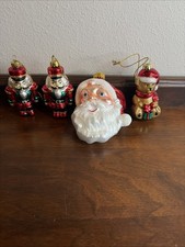 Thomas Pacconi & Unique Treasures Hand Blown Glass Ornaments Set Of 4 picture