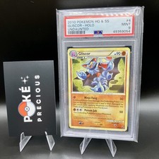 PSA 9 GLISCOR Holo Rare 2010 Heart Gold Soul Silver Undaunted 4/90 HG & SS Mint picture