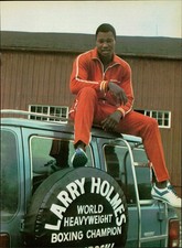 1978 Vtg Print Ad Boxer Larry Holmes Jogging Suit Passenger Van Roof  Photo Art picture