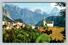 Tai Village, Dolomites, Pan American Clipper Antique Vintage Italy Postcard picture