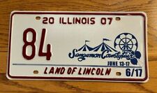 2007 Illinois Special Event License Plate Car Tag Sangamon County Fair picture