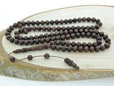 Natural Wenge tree 99 beads Islamic Prayer Beads, Misbaha Tesbih Tasbeeh 204011 picture