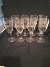 Set of 8 Etched Leaf 5