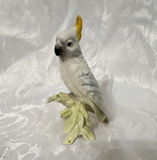 Goebel West Germany Porcelain Parrot Bird Figurine with Yellow Crest picture