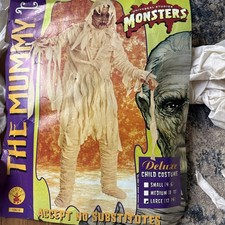 Mummy Halloween Costume Universal Studios Monsters Rubie's 1993 Vintage L child picture
