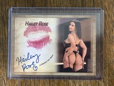 Hailey Rose Autograph Signed Kiss Card Collectors Expo Model 2026  picture