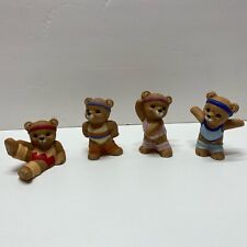 Homco Exercise Bears. Bears In Workout Outfits In Workout Poses. 1448.  2.5” picture