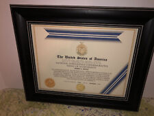 NSA - NATIONAL INTELLIGENCE COMMEMORATIVE ACHIEVEMENT MEDAL CERTIFICATE Type-1 picture