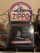 1998 Zippo Limited Edition Advertising Store Display Cabinet Lighter & Keychain picture