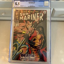 Sub-Mariner #6 Classic Buscema Cover CGC 5.5 2nd Tiger Shark Dr. Dorcas picture