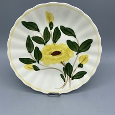 VTG Yellow Nocturne Pattern Bread/Dessert Plate Blue Ridge Southern Potteries (F picture