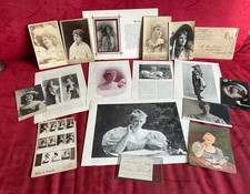 1890s-1900s Hilda Clark Trade Cards Photos Postcards Autograph Collection picture