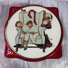Vintage 1995 Collectible Empty Tin Snickers Limited Edition Norman Rockwell picture
