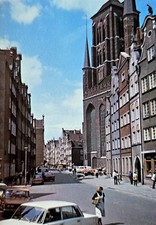 Gdansk Ulica Chlebnicka 1970s old card pc cpa postcard picture