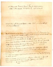 Mortgage Ledger Notes Antique Document 1798–1859 Ellsworth–O’Dell Lease and picture