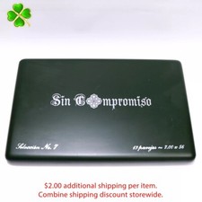 Sin Compromiso Seleccion No. 7 Empty Wood Cigar Box 12.5