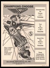1981 Simplex Derailleurs- “Champions Choose” Vintage Bicycle Print ad - picture