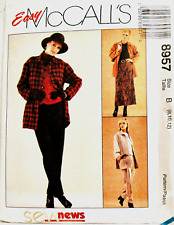 MCCALL PATTERN 8957 EASY WARDROBE UNLINED JACKET & VEST PANTS SKIRT SIZE 20-24 picture