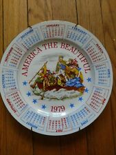AMERICA THE BEAUTIFUL 1979 Calendar Plate Collectible picture