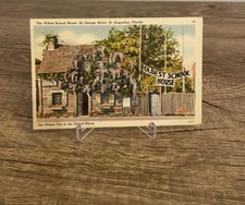 VTG Postcard St. George Street St. Augustine Florida Oldest School House picture