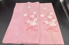 J.P. Stevens Utica-Mohawk 2 Pink Combed Percale Pillowcases 42 x 38 Marie picture