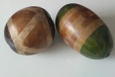 2 Hand Painted Gourds  6.5
