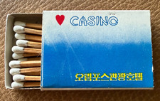 Vintage 1970s Olympus Hotel Casino Inchon Korea Matchbox Seoul Korean picture