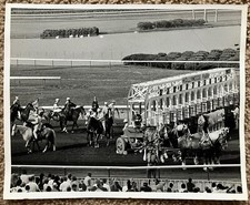 Vtg 1960's Original B&W Photo Hollywood Park Horse Racetrack Inglewood CA 8x10 picture