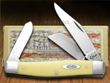 Case xx Large Stockman Knife Yellow Delrin Carbon Steel Pocket Knives 00203 picture