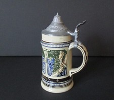 Early 20th Century Souvenir Stein Red Mans Fact Niagara Falls New York - Germany picture