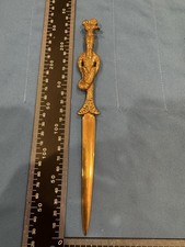 Vintage Merperson Brass Letter Opener, nice detail picture