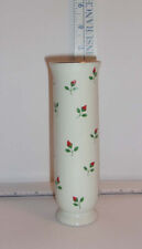 VTG   OTAGIRI Japan Vintage Porcelain 6.5” Bud Vase Rose Buds Design Gold Rim picture