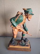 Nice Vintage ANRI Hunter Statue made of Resin Great for cabin. picture