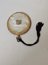 VINTAGE 1960'S ESTÈE LAUDER Mother Of Pearl Compact Rare SUN BURNT Color. picture