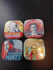 Obama Mints Barack Obama Election Mint Candy Tins Collection Lot of 4 Sealed B19 picture