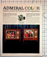 Vintage 1960s Admiral Color TV Magazine Ad Cypress Gardens Skiiers picture