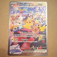 Pikachu ex #150/128 - 2026 Pokemon 30th anniversary SIR (Night Pika) picture