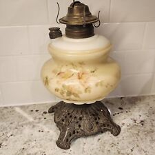 Oil Lamp  1950s P&A Risdon MFG Co. Hand painted. Ornate  picture