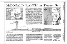 White Sands Missile Range Trinity Site New Mexico McDonald Ranch 1940s Map picture