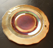 (GRC-51) Vintage Marigold/Carnival Federal Glass Desert Plate picture
