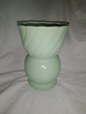 Vintage Ceramic Seafoam Green Wave Vase Planter USA Brush McCoy 6 7/8