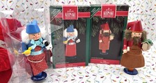 Vintage Hallmark Keepsake Ornaments North Pole Nutcrackers 1992 SET OF 2 picture