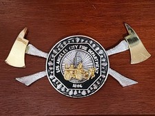 1986 LAFD Centennial Metal Wall Plaque Deputy Chief Darrel E Thompson picture