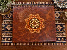Signed R.J. Nettleton 1987 Handmade Parquetry Wood Inlay Jewelry Box picture