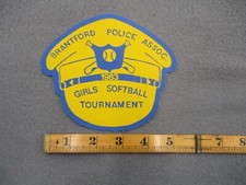 Vintage Brantford Police Association Girls Softball Tournament Patch 1983 Canada picture