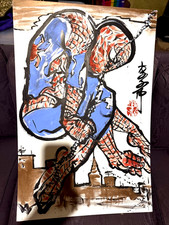 ANDY LEE SPIDER-MAN ORIGINAL PAINTING – MASSIVE 18